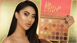 MORPHE 35G BRONZE GOALS PALETTE REVIEW....Tutorial & Swatches! | BrittanyBearMakeup