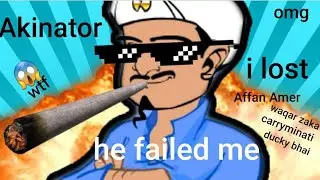 @CarryMinati @DuckyBhai @Waqarzaka I found them in Akinator the mind reader #youtube