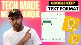 How to text format in google keep |  text format in google keep