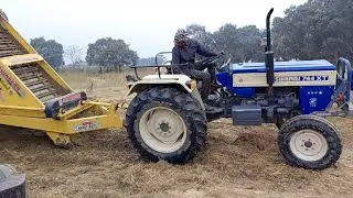 New Swaraj Eicher Tractor 🚜 Amazing 🤩 Performance Videos 📷 With Trolley 🛒....