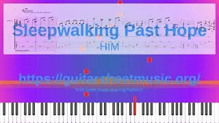 Sleepwalking Past Hope Sheet Music Free, Him Synthesia Piano