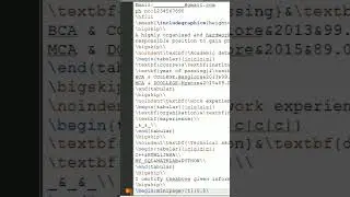 Programming code to generate resume upcoming video