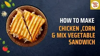 Chicken Corn Veggie Sandwich Recipe! Make the Best chicken Sandwich! Healthy Plate By SM
