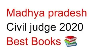Best books for madhya pradesh civil judge exam , madhya pradesh judiciary best books ,judiciary book