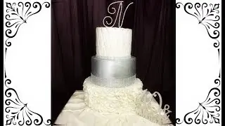 Watch Me Make a RUFFLE & SILVER LEAF 40th BIRTHDAY CAKE!