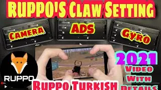 Ruppo,s Claw and Sensitivity Setting 2021 | Pro PLayer | Pubg Mobile |