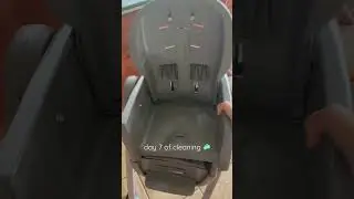 Day 7 of cleaning&mdash; deep cleaning my sons high chair #cleaning #deepcleaning #asmr