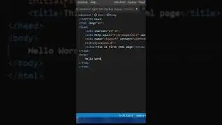 Learn HTML5 Under 1 Minute In One Video In Hindi 