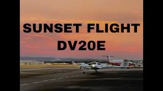 Sunset Flight Lesson in a Katana! Beautiful Views on Landing