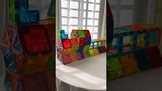 Magnetic tiles build ideas | how to build a train & Thomas ASMR