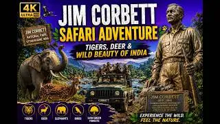 🌲🐅🐯🌿 Jim Corbett Safari Adventure 🚙🐾 | Tigers, Deer & Wild Beauty of India 🌍🐘🦌🌳