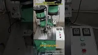 Fully automatic non lock slider assembly machine #slidermachine #assemblymachine #nonlockslider