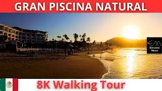 PLAYA DE GUAYABITOS Atardecer Espectacular 8K Walking Tour | Nayarit 🇲🇽