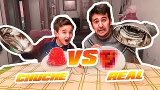 COMIDA REAL VS COMIDA DE GOMINOLA ! CHUCHES EXTRA&Ntilde;AS - ElChurches