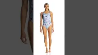 Speedo Missy Franklin Endurance Lite Floral Dreams Double Cross Back One Piece... | SwimOutlet.com