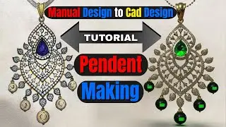 Easy Way to Making a Diamond Pendent | Manual Design to CAD Design | Learn CAD Design Tutorials