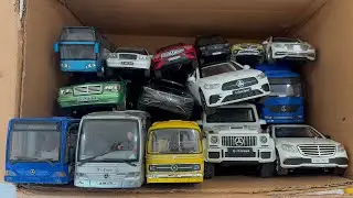 Lets find a b box full of Model Cars,Bus collection,Mercedes,