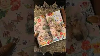 Asmr| Beautiful Fairy 🧚🏻 Garden 🪴 #asmr #journaling #scrapbook #fun #art #washitape #watercolor