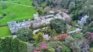 Caerhays Castle, Cornwall, England  -  Dji Mavic Pro drone -  Skydronauts