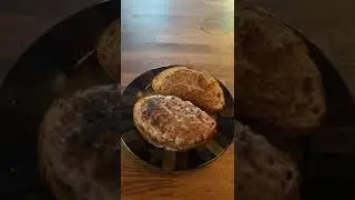 Raw unsalted cheese lamb burger homemade mustard on sourdough