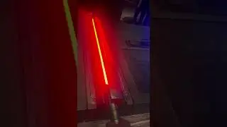 POV activating Lightsaber at Savi&rsquo;s workshop