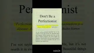 Action over Perfection #preciousqoutes  #perfectionism #shortsfeed #ytshorts