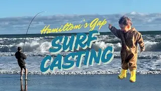 Surf casting at Hamiltons Gap