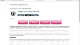 How to Create an Acting Resume | With Examples!