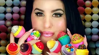 ASMR: 2 Hours Edible EOS, Mukbang, Candy Tapping, Tingles, Crushing, Crunching, Whispers #asmr