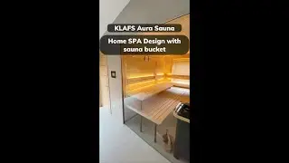 KLAFS Sauna shower bucket #sanilux #klafs #saunadesign #shower  #spa