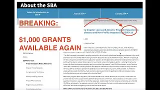 $1,000 Stimulus Grants Are Available Again // How To Apply As Independent Contractor