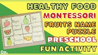 Fruit Name Puzzle Craft | Language Puzzles for Kids | Sensory Craft for Kids