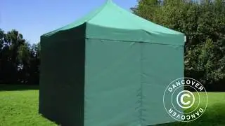 PIKATELTTA FLEXTENTS PRO 3X3M VIHRE&Auml;, SIS. 4 SIVUSEIN&Auml;&Auml;