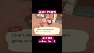 Poppy is getting nosy! #videogames #animalcrossing #shorts #funny #animalcrossingnewhorizons