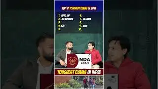 Top 10 toughest exam in India #uppscexam #shortvideo #bpsc #ytshortsindia #khansir