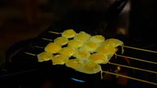 Perfect Quail Egg Stick Making | Egg Roasting | Indian Street Food | Foodegy