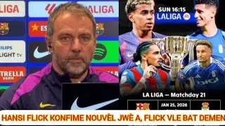 Hansi konfime nouv&egrave;l jw&egrave; a, Flick deklare demn fok yo kraze Oviedo