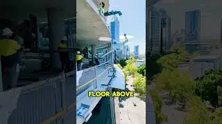 How Glass Walls are Installed | Building Construction Secrets 🏗️ #constructionshorts #construction
