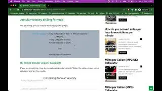 Oil Drilling Annular Velocity Calculator