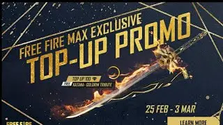 Free Fire Max Exclusive TOP-UP PROMO.New Kantana skin.