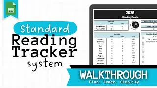 Standard Reading Tracker 2026 | Google Sheets Book Log Walkthrough