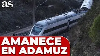 AS&Iacute; EST&Aacute; al AMANECER el LUGAR del ACCIDENTE FERROVIARIO en ADAMUZ | &Uacute;LTIMA HORA TRAGEDIA HOY