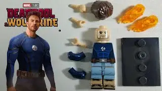 Unboxing Deadpool & Wolverine: Human Torch | Marvel Bricks Minifigure