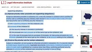 U.C.C. - ARTICLE 9 Part 3 Subpart 3. Priority