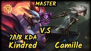 M19 Kreox (KINDRED) vs CAMILLE - 7/1/8 KDA JUNGLE GAMEPLAY - EUW Ranked MASTER v9.6