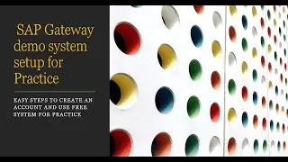 SAP Gateway Demo System Setup| Get Free SAP System for Leaning | SAP Practice System