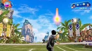 Kinect Sports Rival - Tennis - Finishing with a voley and Smash