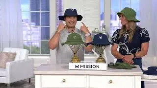 MISSION Set of 2 UP50 Cooling Bucket Hats on QVC