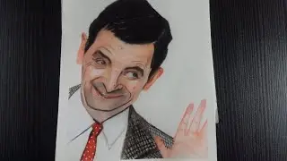 Mr Bean 🔥 portrait 😍// realistic portrait with colour pencil// colour pencil art ✨