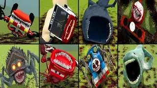 TAXI CAR EATER, BUS EATER, THE BLOOP, CHOO CHOO CHARLES, MONSTER HOUSE, MCC QUEEN IN GMOD!!